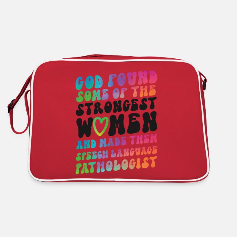 Speech Therapist Therapy Assistant Retro Tasche