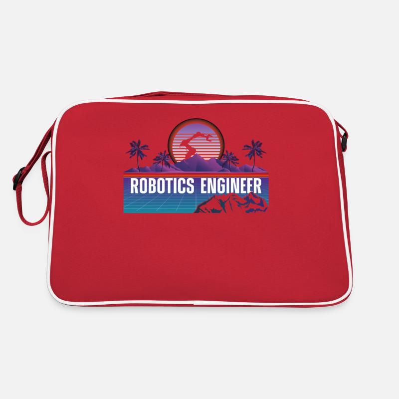 Robot Robotics Engineer Retro Retro Tasche