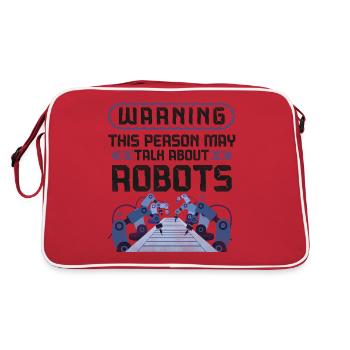 Avertissement de l’ingénieur robotique robotique - Sac Retro - rouge/blanc - Dos