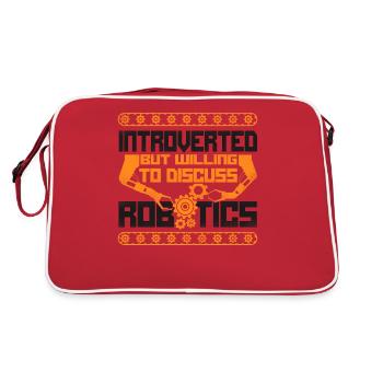 Ingénieur Robotique Robot Vintage - Sac Retro - rouge/blanc - Dos