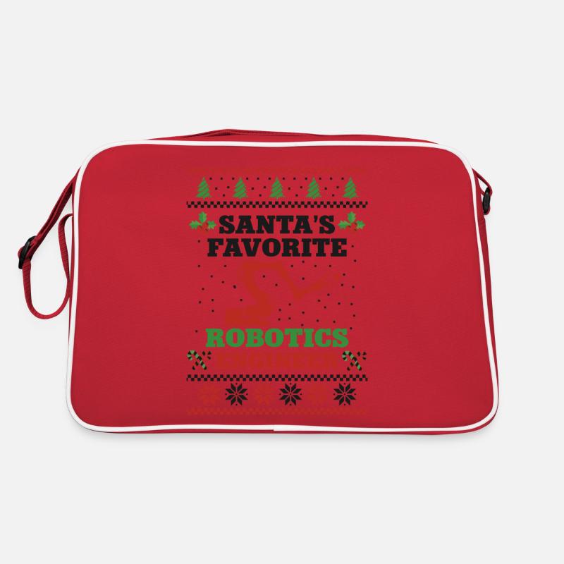 Robot Robotics Engineer Christmas Retro Tasche