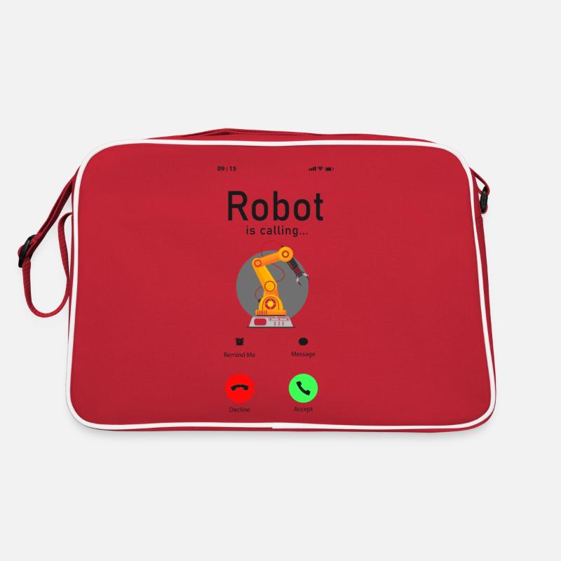 Robot Robotics Engineer Phone Retro Tasche