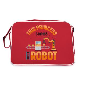 Ingénieur en robotique robotique femme - Sac Retro - rouge/blanc - Dos
