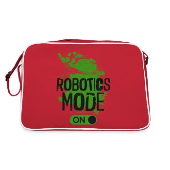 Robot Robotics Engineer Robotics - Retro Bag - red/white - Back
