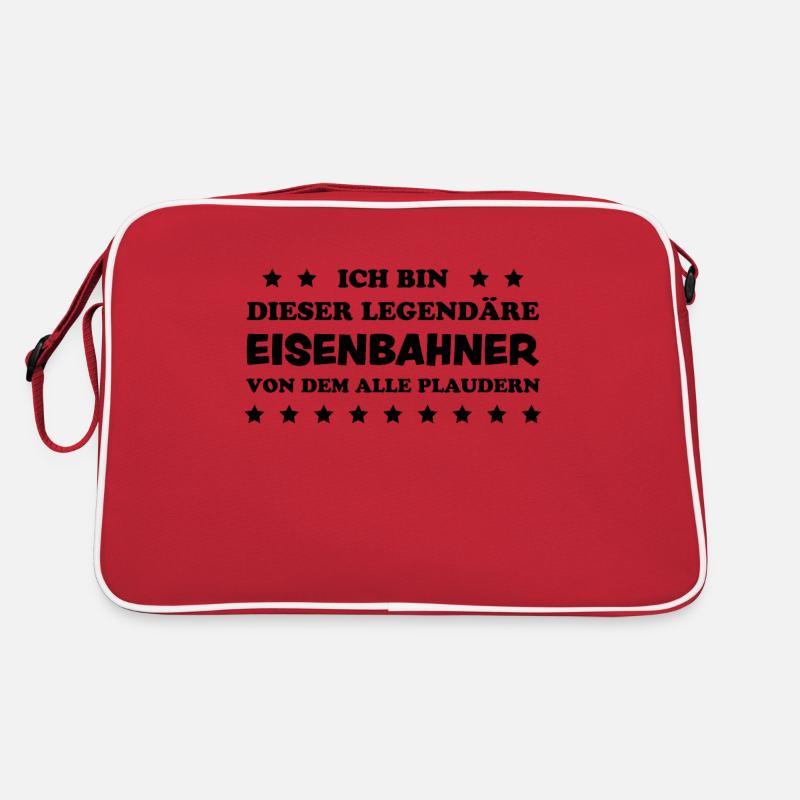 Eisenbahner Spruch Eisenbahn Lokführer Geschenk Retro Tasche