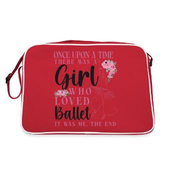 Ballet Danseuse Danse Ballerine - Sac Retro - rouge/blanc - Dos