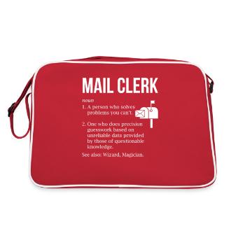 Définition de commis au courrier, commis au courrier - Sac Retro - rouge/blanc - Dos