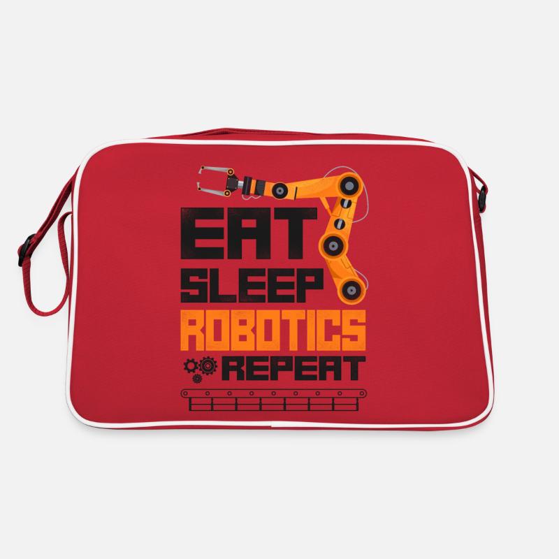Robot Robotics Engineer Vintage Retro Tasche