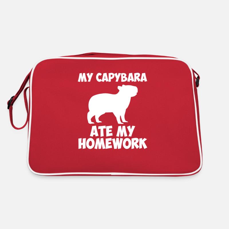 Capybara a mangé mes devoirs, capybara Sac Retro