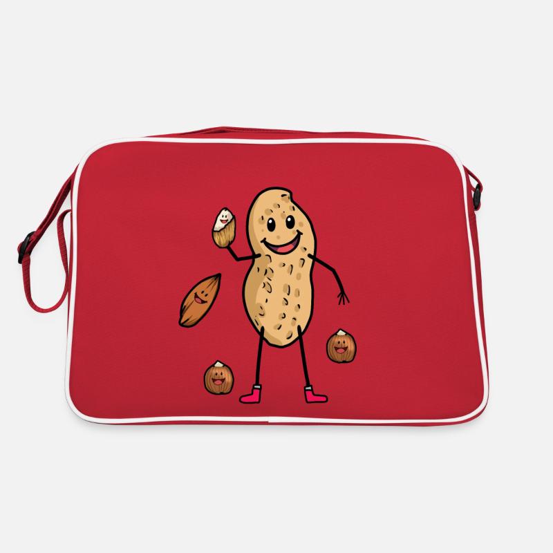 Nourriture gaie aux noix d’arachide Sac Retro
