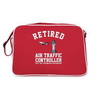 Contrôleur aérien à la retraite - Sac Retro - rouge/blanc - Dos