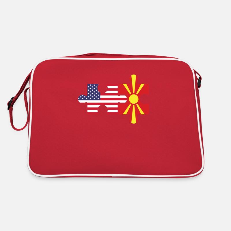 Macédoine drapeau américain, Macédoine Sac Retro