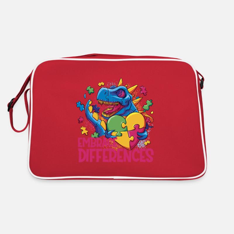 Autism Love and Acceptance Embrace Differences Retro Tasche