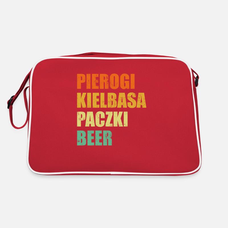 pierogi kielbasa Retro Tasche
