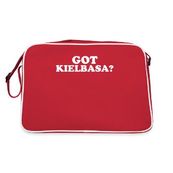 got kielbasa - Retro Tasche - Rot/Weiß - Hinten
