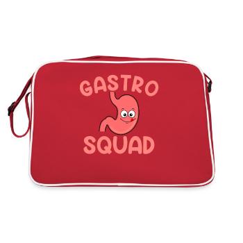 Gastro squad Endoscopie Gastroentérologie - Sac Retro - rouge/blanc - Dos