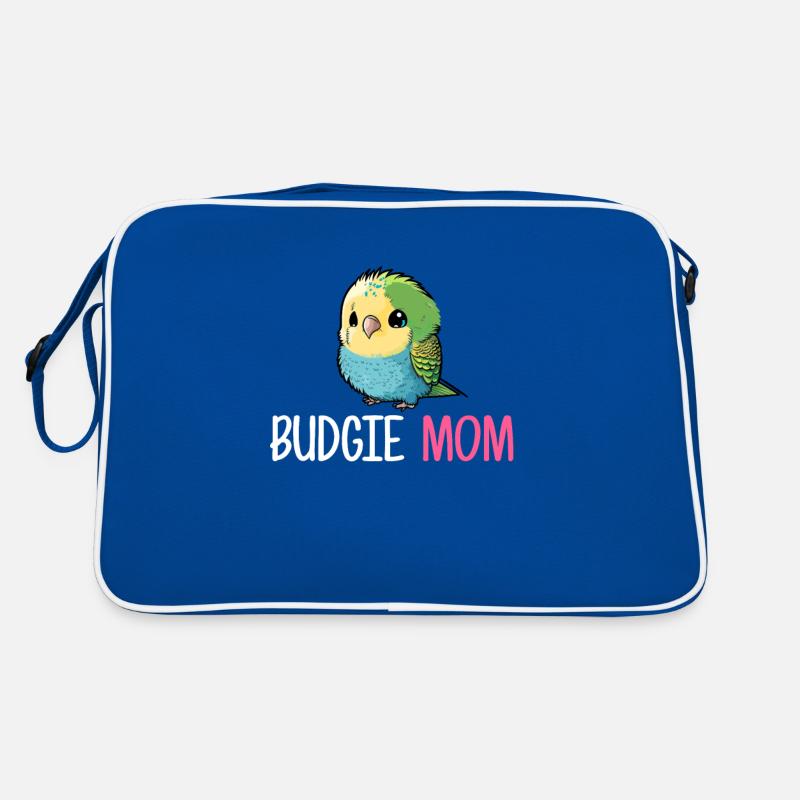 budgerigar parakeet, Budgie Retro Tasche
