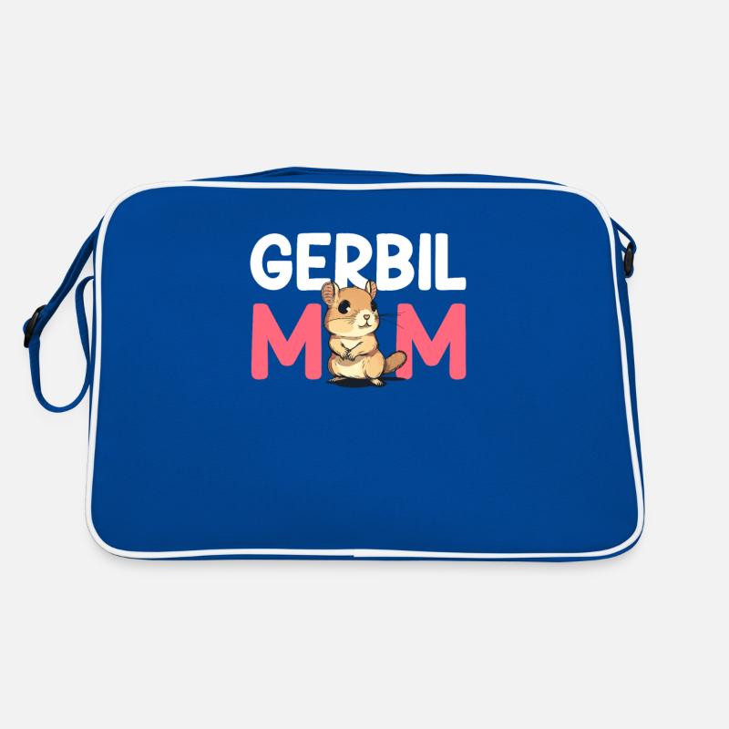Gerbil mom, gerbil Retro Tasche