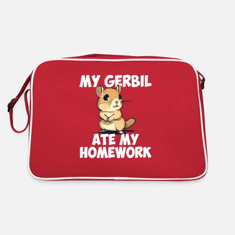Gerbil ate my homework, gerbil Retro Bag
