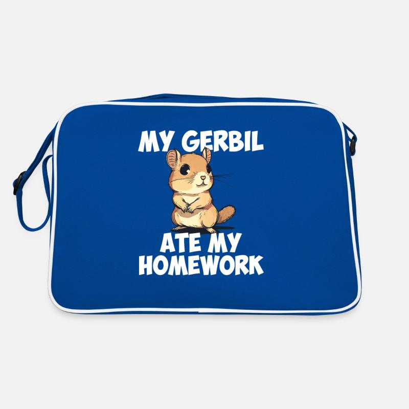 Gerbil ate my homework, gerbil Retro Bag