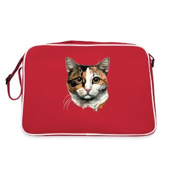 Chat Calico - Sac Retro - rouge/blanc - Dos