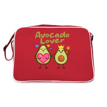 Avocado Lover | Avocat - Sac Retro - rouge/blanc - Dos