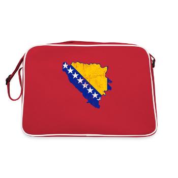 Bosnie-Herzégovine - Sac Retro - rouge/blanc - Dos