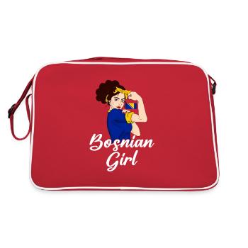 Bosnie-Herzégovine - Sac Retro - rouge/blanc - Dos