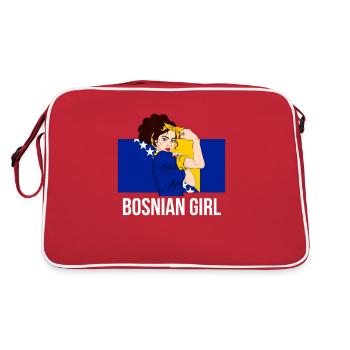 Bosnie-Herzégovine - Sac Retro - rouge/blanc - Dos