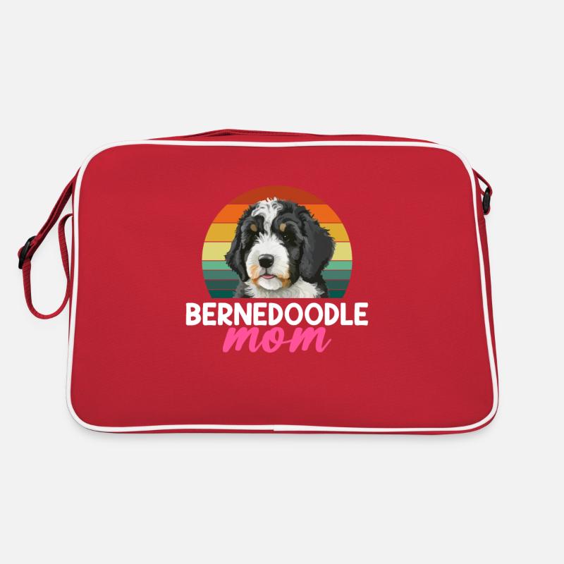 bernedoodle mom Retro Tasche