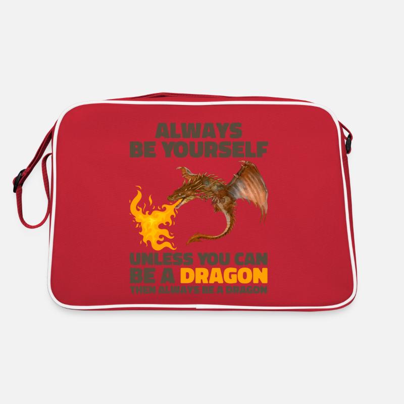 Sei immer du selbst, es sei denn, du kannst ein Drache sein Retro Tasche