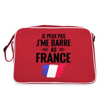 Je Peux Pas J'me Barre Au France - Sac Retro - rouge/blanc - Dos