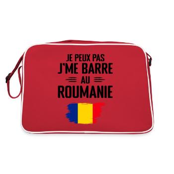 Je Peux Pas J'me Barre Au Roumanie - Sac Retro - rouge/blanc - Dos