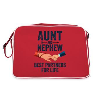 Aunt & Nephew Best Partners For Life - Sac Retro - rouge/blanc - Dos