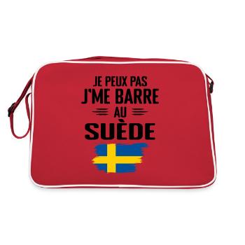 Je Peux Pas J'me Barre Au Suède - Sac Retro - rouge/blanc - Dos