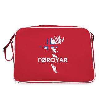 Îles Féroé, Flag Îles Féroé - Sac Retro - rouge/blanc - Dos