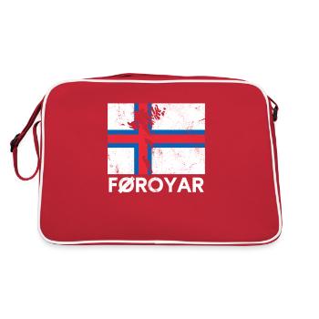 Îles Féroé, Flag Îles Féroé - Sac Retro - rouge/blanc - Dos