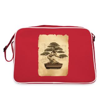 bonsaï Art japonais - Sac Retro - rouge/blanc - Dos
