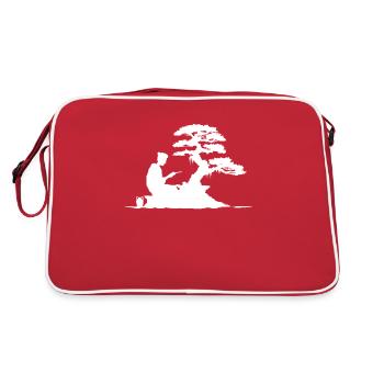 bonsaï Art japonais - Sac Retro - rouge/blanc - Dos