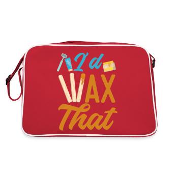 Cute Esthetician Skincare - Retro Tasche - Rot/Weiß - Hinten