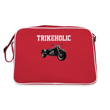 Motortrike Three Wheeled Motorcycle Triker - Retro Bag - red/white - Back