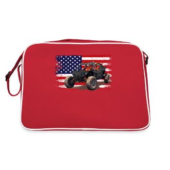 UTV SXS Racing - Retro Bag - red/white - Back