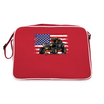 UTV SXS Racing - Retro Bag - red/white - Back