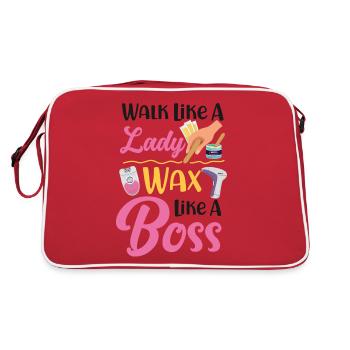 Cute Esthetician Skincare - Retro Tasche - Rot/Weiß - Hinten