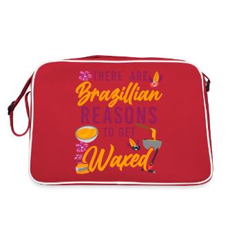 Cute Esthetician Skincare - Retro Tasche - Rot/Weiß - Hinten