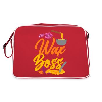 Cute Esthetician Skincare - Retro Tasche - Rot/Weiß - Hinten
