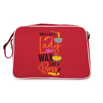 Cute Esthetician Skincare - Retro Tasche - Rot/Weiß - Hinten