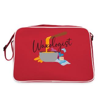 Cute Esthetician Skincare - Retro Tasche - Rot/Weiß - Hinten