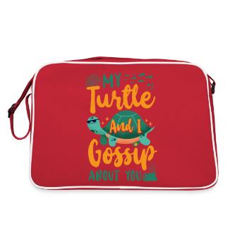 Tortue de mer Tortue Ma Tortue et - Sac Retro - rouge/blanc - Dos