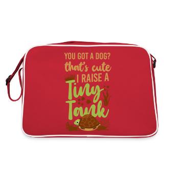 Tortue de mer tortue vous avez un chien - Sac Retro - rouge/blanc - Dos